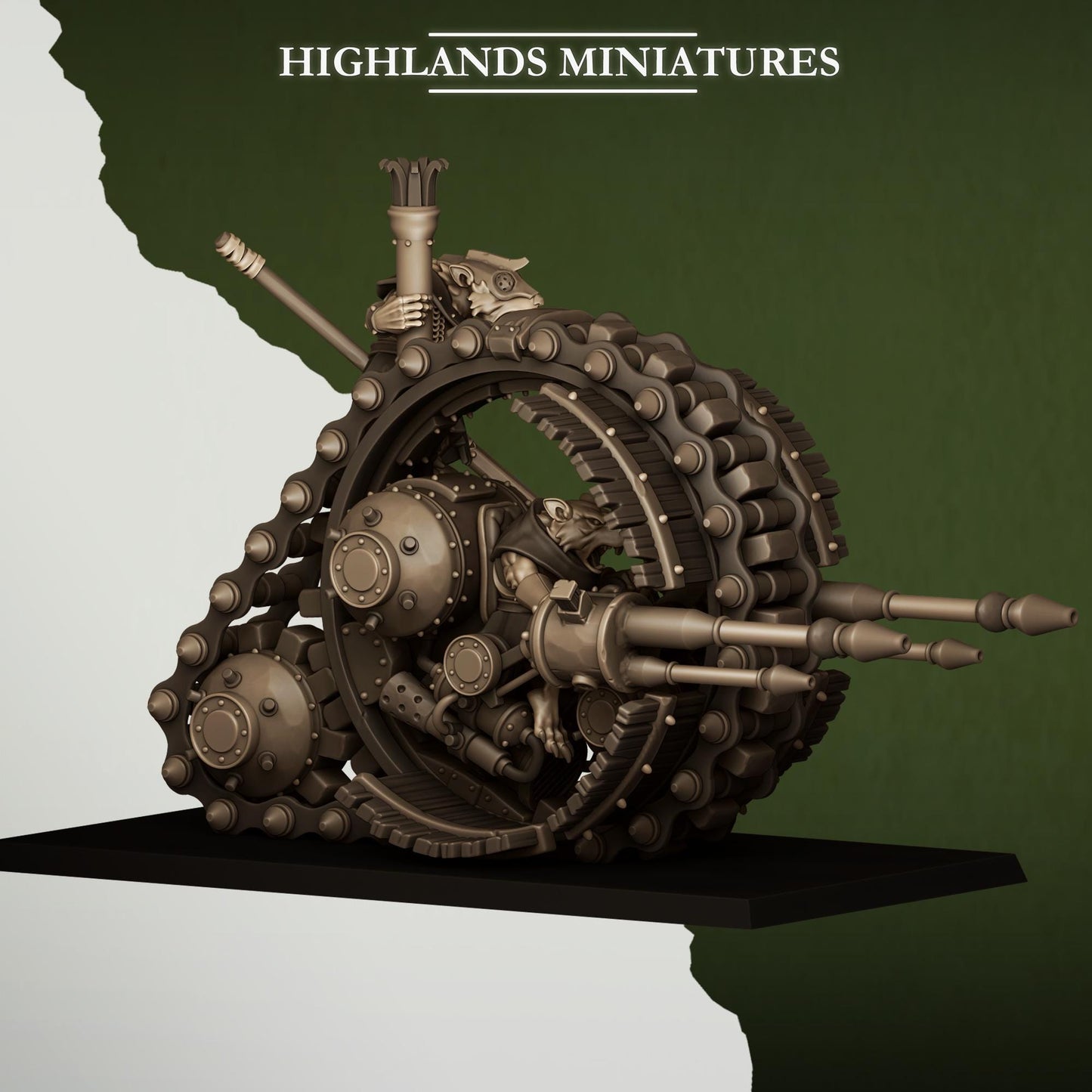 Highlands Miniatures Ungeziefer-Radmaschine