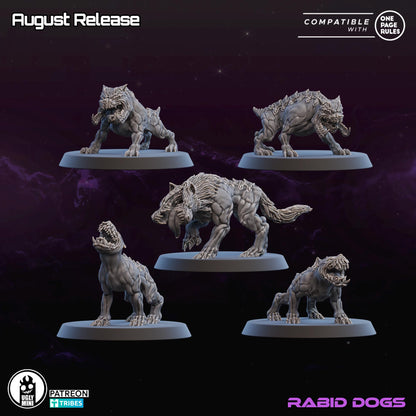 UGLY Miniatures Infected Colonies - Rabid Dogs