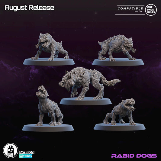 UGLY Miniatures Infected Colonies - Rabid Dogs
